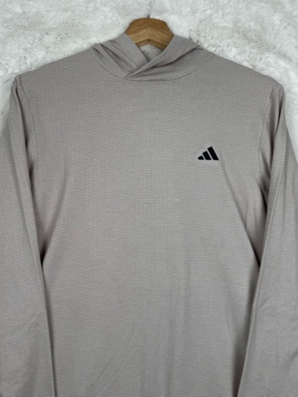 Adidas Aeroknit Hoodie Men's Small Heathered Breathable Performance Golf Running